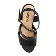 thumbnail image 4 of Sandalia con Plataforma Casual Tipo Piel Negro 040DC0 negro 27 Incógnita 040DC0, 4 of 4