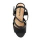 thumbnail image 4 of Sandalia con Plataforma Casual Tipo Piel Negro 040DC0 negro 27 Incógnita 040DC0, 4 of 4