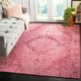 thumbnail image 2 of SAFAVIEH Classic Vintage Tris Floral Polyester Area Rug, Fuchsia, 6' x 9', 2 of 8