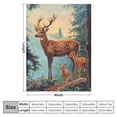 thumbnail image 4 of Orinice for Deer in Forest Throw Blanket - Plush, Soft, Comfy, Lightweight, Warm &amp; Fuzzy   Anti-Pilling Fabric for Couch, Bedroom, Travel &amp; Living Room - Ideal Gift   50x60in, 4 of 6