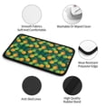 thumbnail image 5 of Bingfone Car Four-Season Universal Armrest Box Mat,Car Armrest Seat Cover Soft Leather Waterproof Armrest Cover Center Console Mat-Pineapples with Palm Leaves, 5 of 7