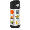 thumbnail image 3 of Thermos Kids Stainless Steel Vacuum Insulated Funtainer Straw Bottle, Mandalorian, 12oz, 3 of 6