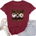 thumbnail image 4 of CEHVOM T-Shirt Décontracté à Manches Courtes Col Rond Imprimé pour Femmes, 4 of 6