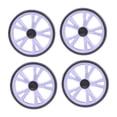 thumbnail image 1 of 4 Ruedas Giratorias Silenciosas de EVA para Carrito de Compras, Ideales para Accesorios de Supermercado Y Poleas., 1 of 9