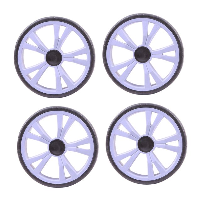 4 Ruedas Giratorias Silenciosas de EVA para Carrito de Compras, Ideales para Accesorios de Supermercado Y Poleas.