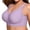 Purple, variant on Breezora Women's Wireless Support Bra Full Coverage No Underwire Plus Size Comfortable Everyday Underwire Free