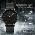 thumbnail image 6 of LAVAREDO Mens Watch Minimalist Waterproof Quartz Watches for Men Business Dress Casual Watch with Stainless Steel Mesh Band Gift for Man, 6 of 8