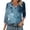 #0012-Multicolor, variant on Pounoo Womens Summer Tops V Neck Retro Floral Print 3/4 Sleeve Tops for Women Casual Loose Tee Shirts Beach Vacation Outfits Gift