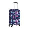 thumbnail image 3 of Daiia Wine Glasses And Cocktails Luggage Cover, Thickened Washable Travel Luggage Covers, Elastic Unique Baggage Covers for 18-20 inch Luggage-Medium, 3 of 9