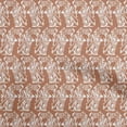 thumbnail image 1 of oneOone Polyester Spandex Brown Fabric Kalamkari Fabric For Sewing Printed Craft Fabric By The Yard 56 Inch Wide, 1 of 5