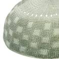 thumbnail image 2 of Gray Soft Stretchable Knit Kufi Beanie Skull Cap Topi Checker Design - S, 2 of 3