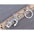 thumbnail image 3 of Black Jet Clear Crystal Rhinestone Arch Back Cat Kitten Halloween Key Chain, 3 of 4