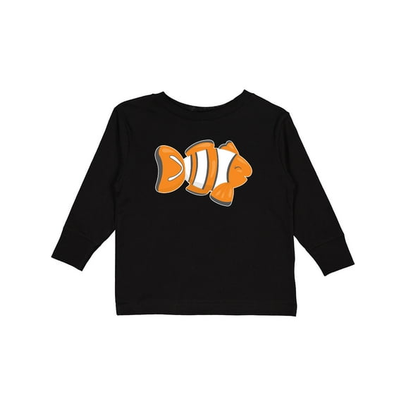Inktastic Clown Fish Boys or Girls Long Sleeve Toddler T-Shirt