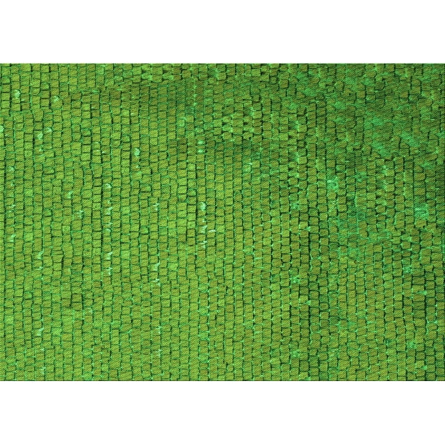 Ahgly Tapis Rectangulaire Lavable en Machine Vert Transitionnel, 2 Pieds x 4 Pieds
