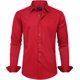 thumbnail image 1 of J.VER Camisas de vestir para hombre, camisa formal de manga larga, elástica, sin arrugas, informal, con botones, 1 of 4
