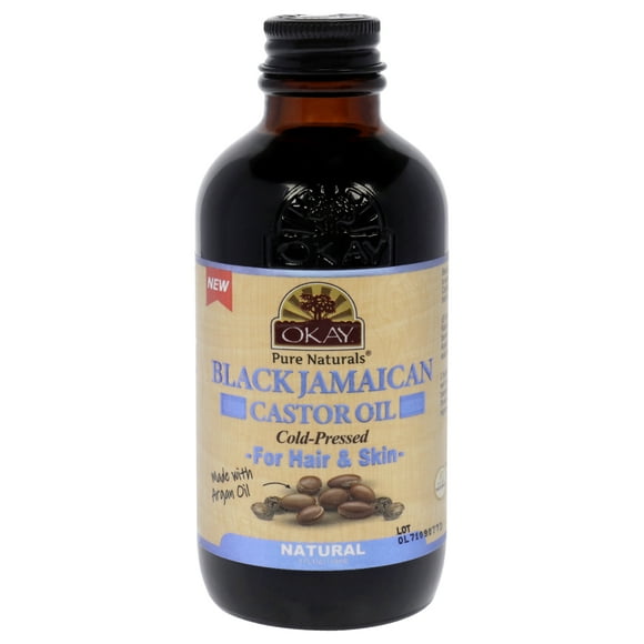 Aceite de ricino negro jamaicano - Natural de Okay para unisex - 4 oz de aceite