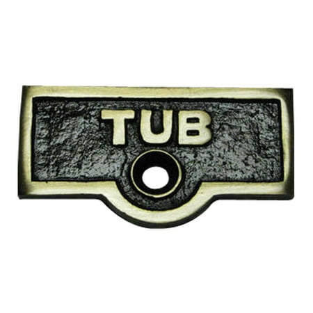 

Switch Plate Tags TUB Name Signs Labels Antique Brass Traditional Engraved Wall Light Switch Cover Labels Renovators Supply