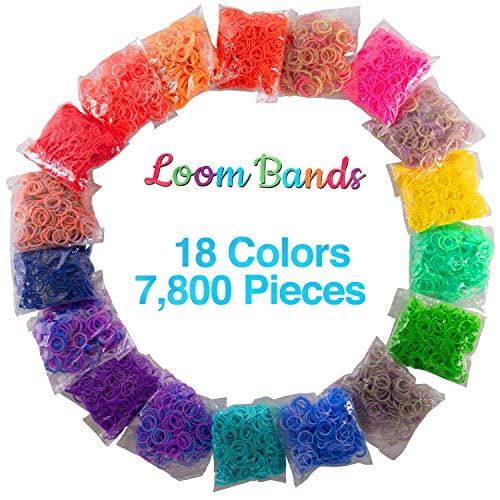 Choons Design Official Rainbow Loom 600 RED Violet Refill Bands w/ C Clips 