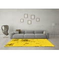 thumbnail image 3 of Ahgly Company Indoor Rectangle Abstract Yellow Modern Area Rugs, 2' x 5', 3 of 4