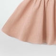 thumbnail image 2 of FRSASU Girls Ruffle Summer Cotton Linen Mini Dress Loose Sleeveless Swing A-Line Cute Princess Party Dresses Pink, 2 of 7