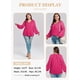 thumbnail image 3 of Blusa Eytino para mujer, talla grande, verano, cuello en V, gasa, 3X Rose, 3 of 6