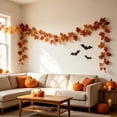 thumbnail image 5 of Artificial Maple Leaf Garland,Fall Foliage Autumn Vine Decor for Front Door Fireplace Thankgiving Decoration, 5 of 9