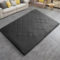2.5 Inch Mattress Futon Roll Up Mattress,Camping Sleeping Pad Black - Full