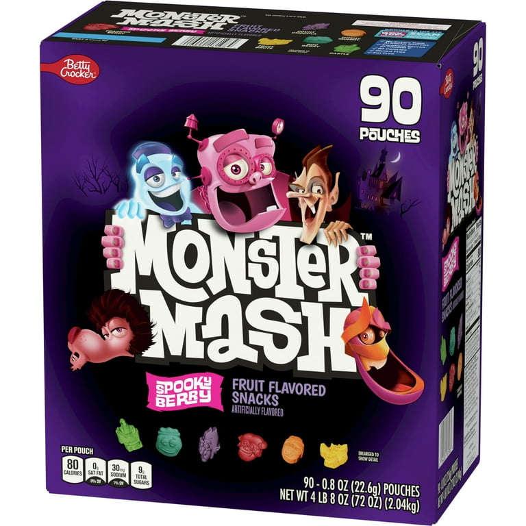 Design a monster package of kids fruit pouches