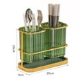 thumbnail image 4 of Bgsha Utensil Holder Chopstick Storage Rack Cutlery Sink Drain Organizer Spoon Fork, 4 of 7