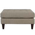 thumbnail image 4 of Modern Contemporary Urban Design Living Lounge Room Ottoman, Grey Gray, Fabric, 4 of 4