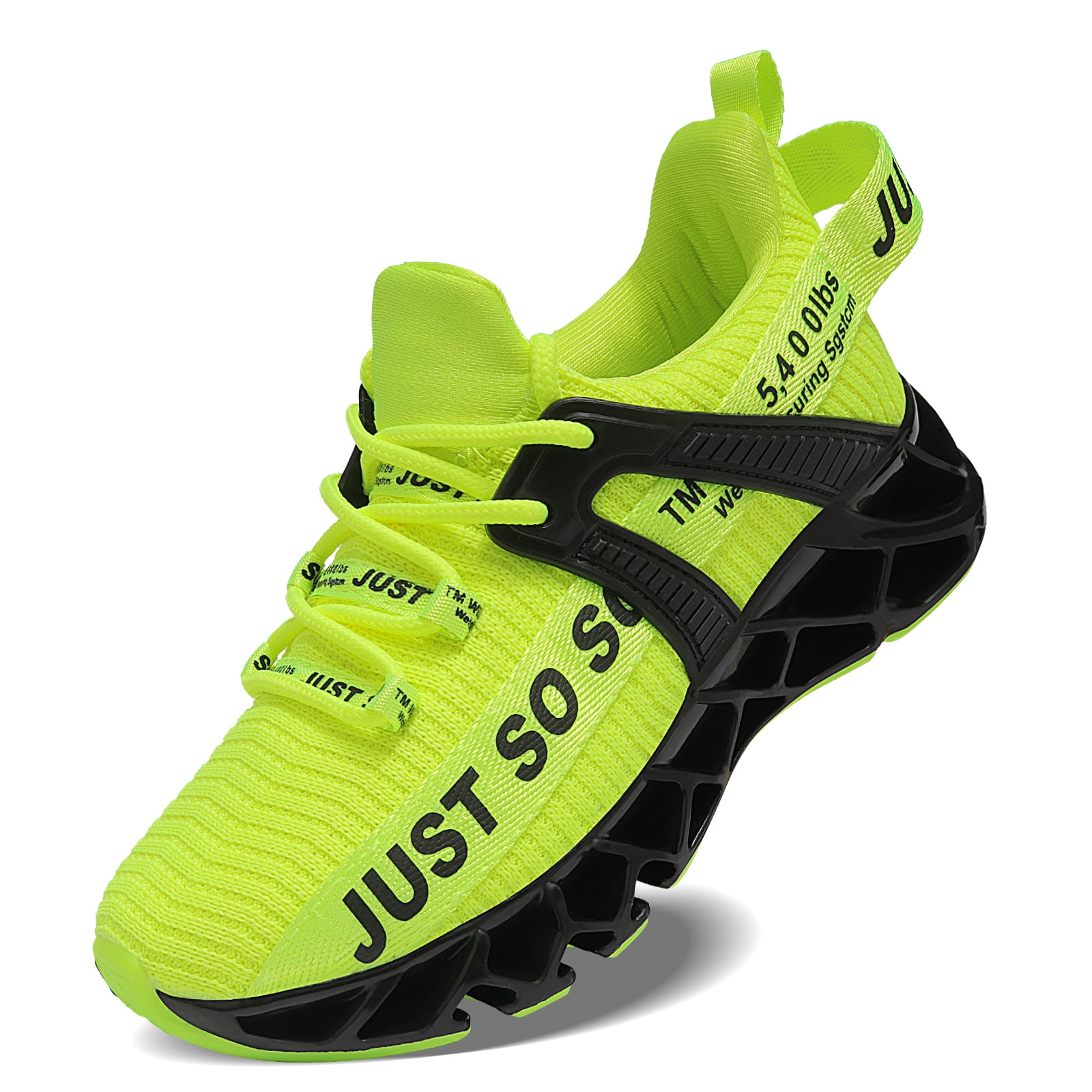Jsleap Genuine Kids Shoes Breathable Running Shoes for Boy and Girls, Kids Unisex, Size: 6 Big Kid, Green