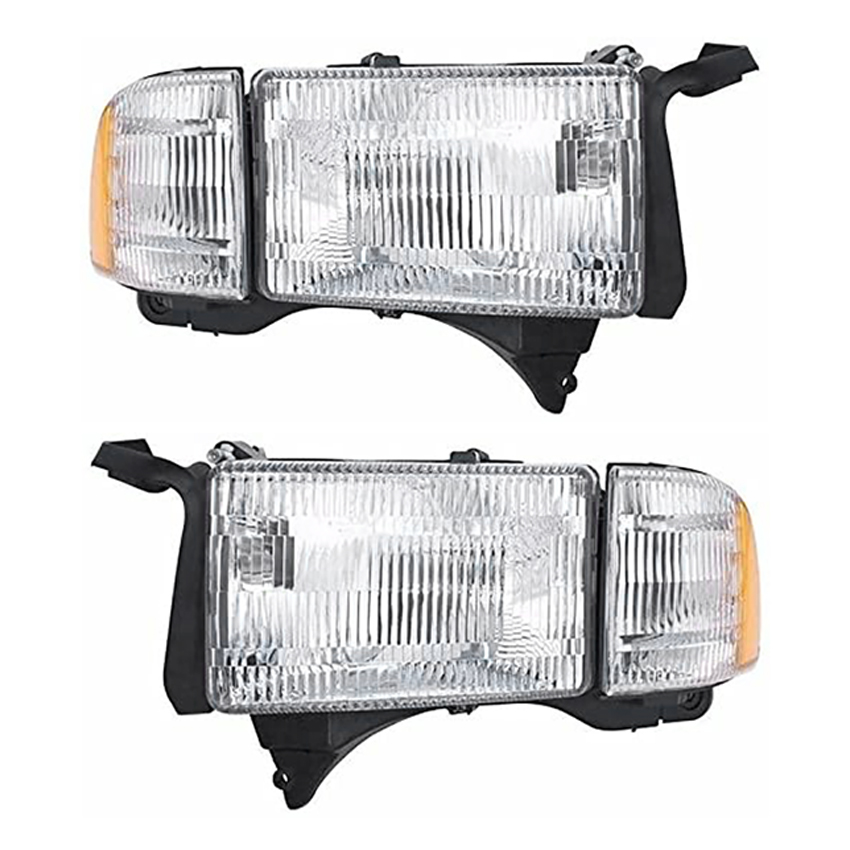 New Headlight Pair Fits Dodge Ram 2500 5.9 8.0L 19942002 Ch2503101