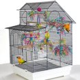 thumbnail image 4 of 5 Piece Set Parrot Toy Chewing Toy Drawing Toy Finger Set Zanthoxylum Bungeanum Wood Paper Silk Woven Tube Toy Set, 4 of 7