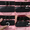 thumbnail image 6 of Fireproof Document Organizer Bag with Lock, Pink File Storage Case with Multi Pockets & Shoulder Strap, 6 of 6