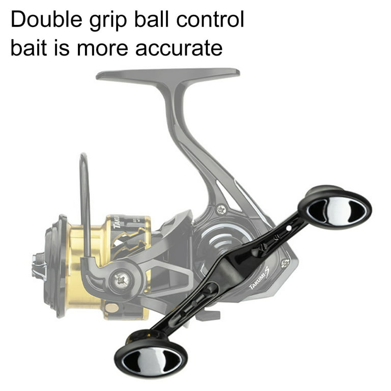 UDIYO Lure Spinning Reel Adjustable High Speed Ratio 5.2 : 1 Double Left  Right Handle Fishing Spinning Wheel Fishing Tackle 