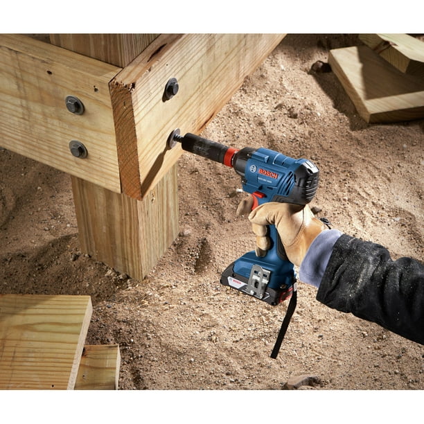Restored Bosch GDX18V 1600B12 RT 18V Freak Lithium Ion 1 4 in. and 1 2 in. Cordless Two In One Bit Socket Impact Driver Kit 2 Ah Refurbished Walmart Business Supplies