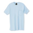 thumbnail image 2 of Hanes Beefy-T Men`s Pocket T-Shirt, XL, Light Blue, 2 of 3