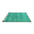 thumbnail image 2 of Ahgly Company Machine Washable Indoor Rectangle Abstract Turquoise Blue Modern Area Rugs, 8' x 12', 2 of 4