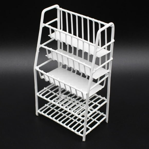 1/12 Casa de Muebles en Miniatura Estante para Revistas Modelo de Estantería Sa de Accesorio de CUTICAT Dollhouse Miniature Rack