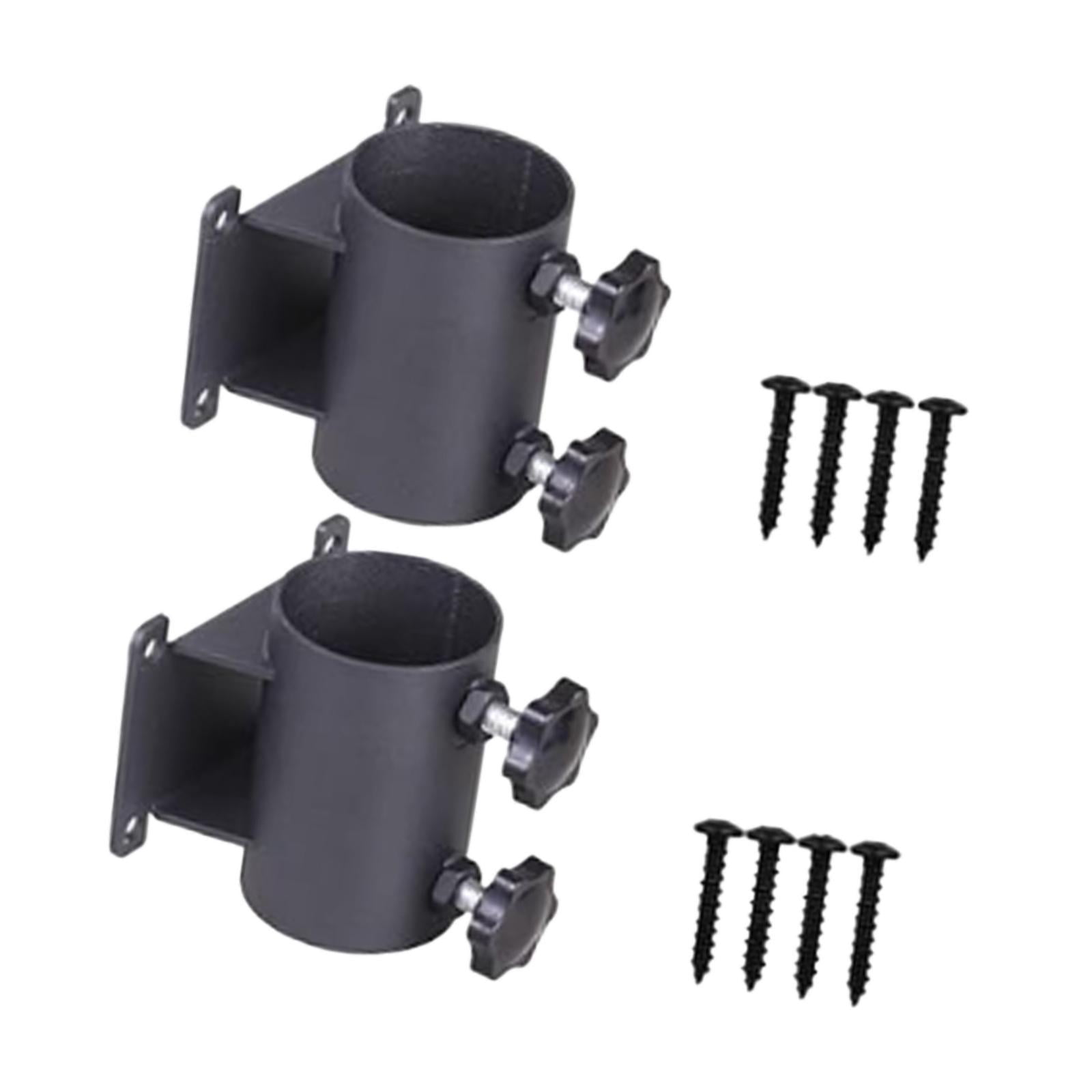 CarpNettore 2 Pieces Patio Umbrella Holder Deck Umbrella Mount Easy Installation Poles Metal