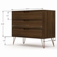 thumbnail image 3 of Manhattan Comfort Rockefeller Wood Dresser and Nightstand in Brown, 3 of 12