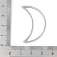 thumbnail image 3 of 50 pc 201 Stainless Steel Linking Rings Moon Stainless Steel Color 38x23x1.2mm, 3 of 3