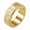 Gold, variant on Rotatable Ring for Men Stainless Steel Chinese Style Hip Hop Stress Relief Band Jewelry Black Size 10