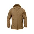thumbnail image 2 of DLP Tactical Stalker Soft Shell Waterproof & Windproof Fleece Hooded Jacket (XL, Coyote), 2 of 4