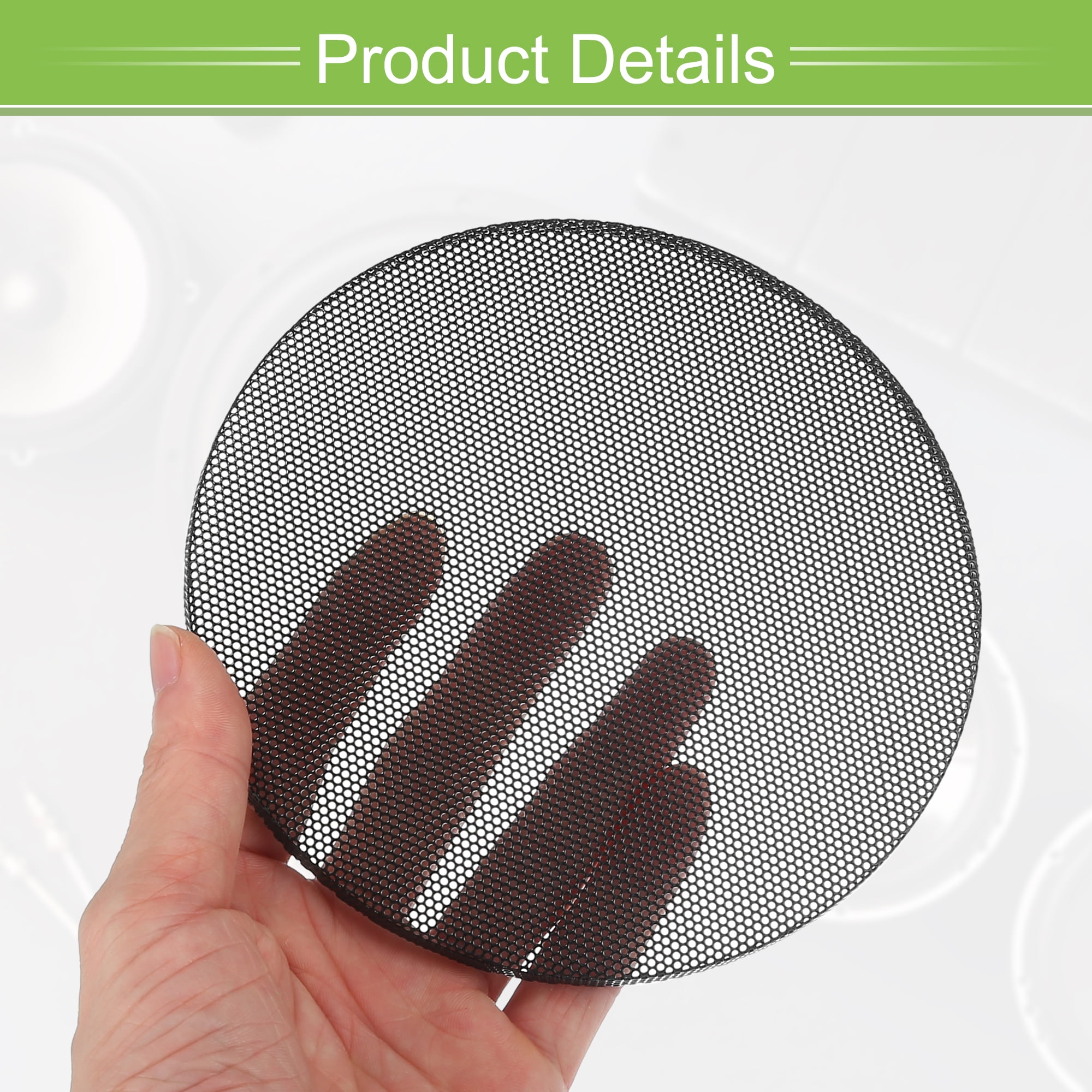 Unique Bargains 2 Pack 3 Inch Speaker Grills Mesh for Audio Subwoofer Grille 5.59"x0.26