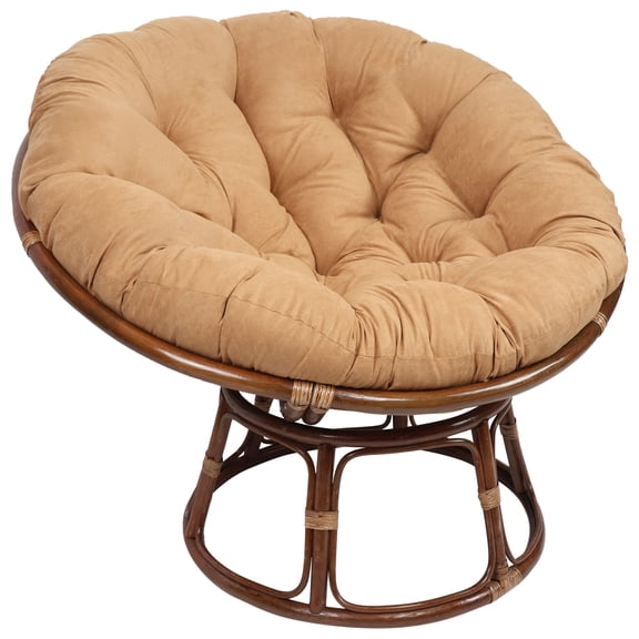 Blazing Needles 44-inch Solid Microsuede Papasan Cushion - Camel