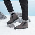 thumbnail image 6 of FDSKWKYMen Snow Boots Water Resistant Non-slip Winter Shoes with Fuzz Lined Warm High Top Boots for Men, 6 of 14