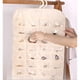 thumbnail image 5 of Monstrate Organizador de joyas transparente a prueba de polvo 80 rejilla hogar dormitorio pared oreja Stud anillo colgante bolsa de almacenamiento caja Almacenamiento y organización del hogar Blanco Monstrate HA076566-02, 5 of 6