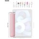thumbnail image 5 of Almacenamiento de brochas de maquillaje grande de color rosa, soporte de brochas de maquillaje para viajes de negocios, viajes, compras, organizador de brochas de maquillaje, estuche de brochas de maquillaje de viaje Rojo Verde, 5 of 5