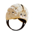 thumbnail image 2 of Helmet Hat Infant Infant Anti Colisión Portable Portable Ligera Protector para niños Niños Niños 6-24 meses Marrón claro, 2 of 9
